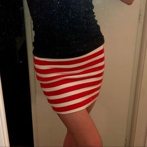 Forever 21 red and white striped miniskirt!!!